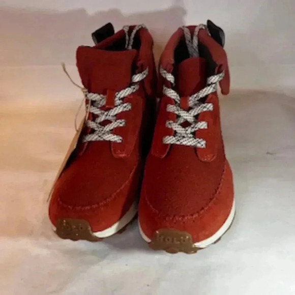 NEW Holo Quorra Red Ecco Suede Fleeced Lined Winter Boots Women’s Sz 11 NWT - Picture 4 of 12